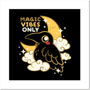 Crow magic vibes only Posters and Art